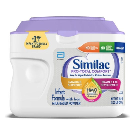 Similac Pro Total Comfort Infant Formula With 2 Fl Hmo For Immune Support Easy To Digest Non Gmo Baby Formula Powder 20 1 Oz